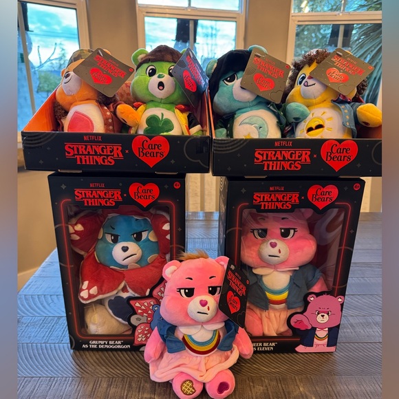 Carebears Other - Netflix Care Bears - Stranger Things Complete Set: Eleven Dustin Will Mike Lucas